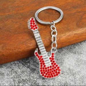 Guitar Rhinestone Key Charm